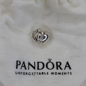Pandora double heart charm